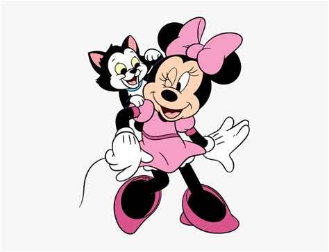 Minnie Mouse With Figaro The Cat Official Disney Cardboard Cutout