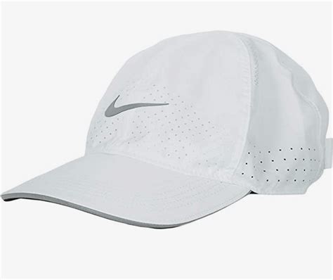Nike Adult Unisex Reflective Featherlight Running Hat White Dc3598