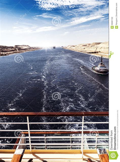 Egyptian officials said the ever given became stuck on tuesday morning during a sandstorm. The Suez Canal - A Ship Convoy With A Cruise Ship Passes ...