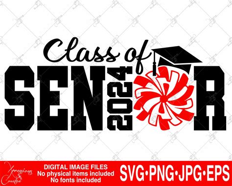 Senior 2024 Svg Class Of 2024 2024 Graduate Cheer Svg Etsy