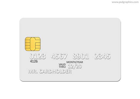 Credit Card Template Psdgraphics