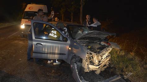 Manisa da trafik kazası 5 yaralı Son Dakika Haberleri