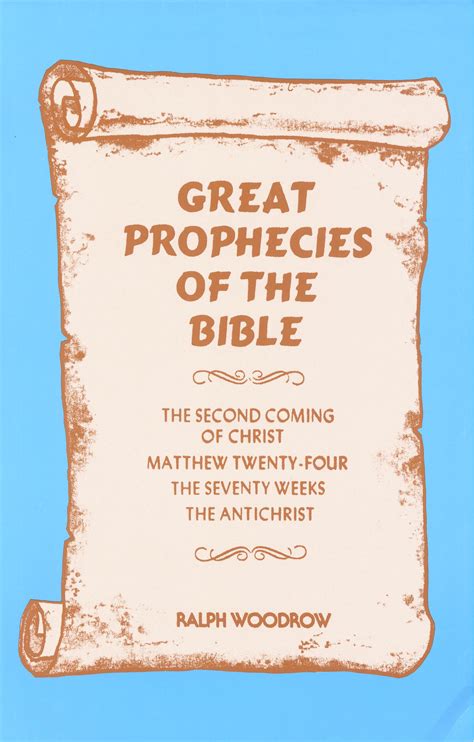 Great Prophecies Of The Bible Gospel Publishers Canada