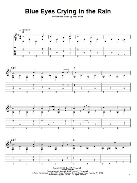 Abmi'll do my crying in the rain. Blue Eyes Crying In The Rain Guitar Tab by Willie Nelson ...