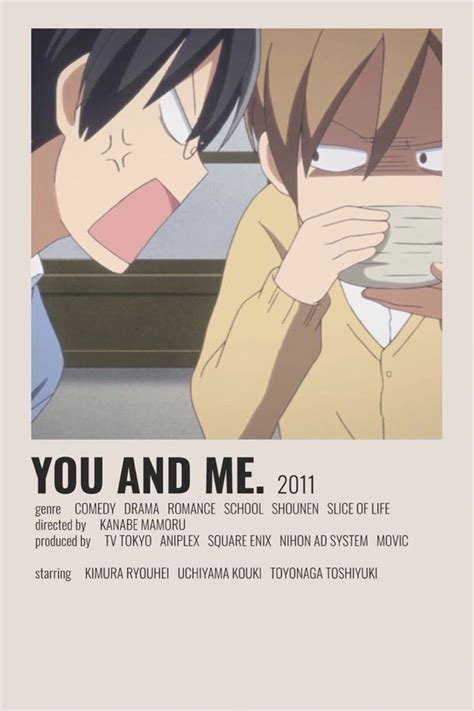 You And Me Anime Printables Anime Reccomendations Anime Films