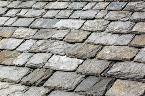 Detail Of Rock Shingles Stock Photo Image Of Gray Buildings 53434470