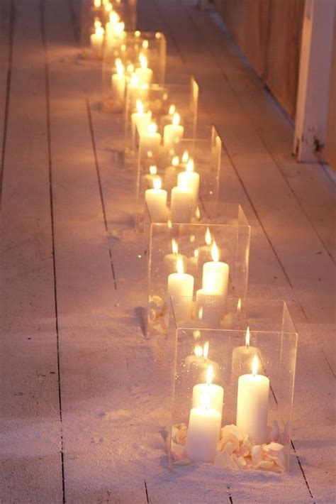 17 De Light Ful Ways To Use Lights As Wedding Decor Candles Pillar
