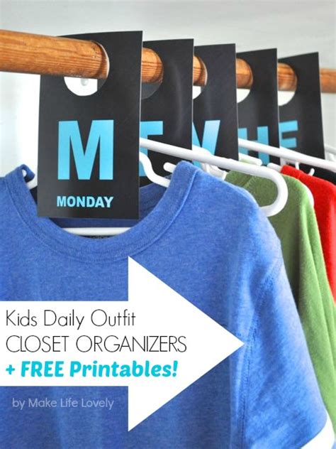 Free Printable Closet Labels ~ Day 9