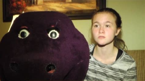 Teenage Girl Gets Barney Head Stuck On Her Head Wtvc