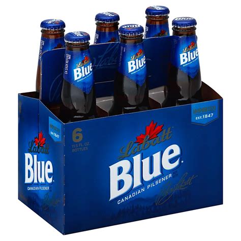 Labatt Blue Beer 12 Oz Bottles Shop Beer And Wine At H E B