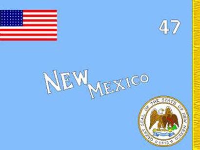 In the middle of the white stripe, there is a national emblem depicting an eagle clutching a snake in its talons and beak. New Mexico State Flags - Nylon & Polyester - 2' x 3' to 5 ...