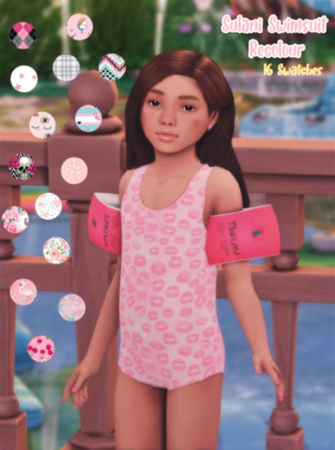 Sulani Swimwear Recolour Littletodds Sims 4 Children Sims 4