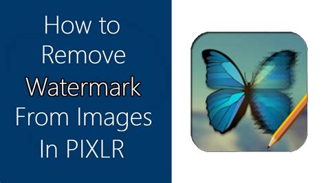 There are several tools to remove a watermark from your photos. How To Remove Watermark From Images in PIXLR EDITOR - YouTube