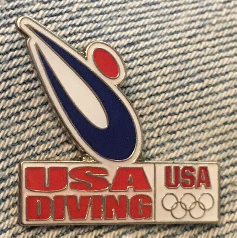 Diving Olympic Pin ~ Usa Team ~ Undated Ebay