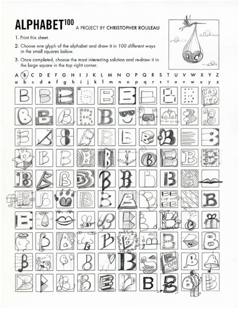 Hence the name alphabet 100, a fun project . Alphabet 100