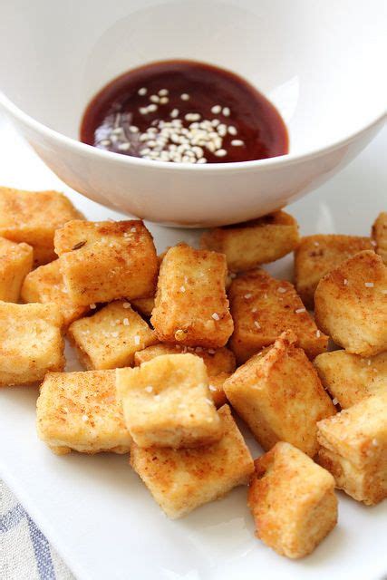 Crispy Fried Tofu And Sesame Dipping Sauce Sesame Dipping Sauce Recipe