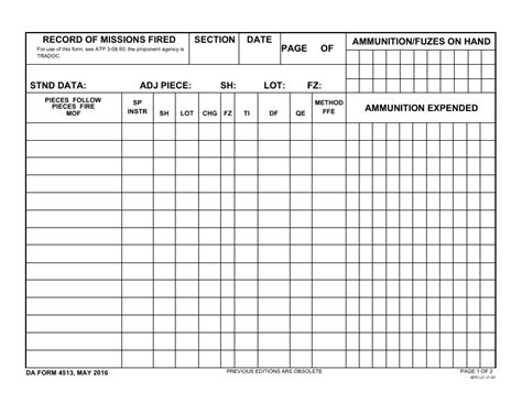 Da Form 4513 Fill Out Sign Online And Download Fillable Pdf