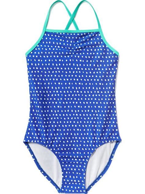 Girls Printed One Piece Swimsuit Old Navy Swimsuits One Piece