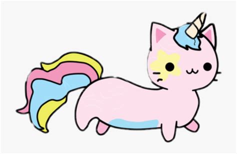 Unicorn Cat Clipart Png Download Chat Licorne Kawaii Transparent