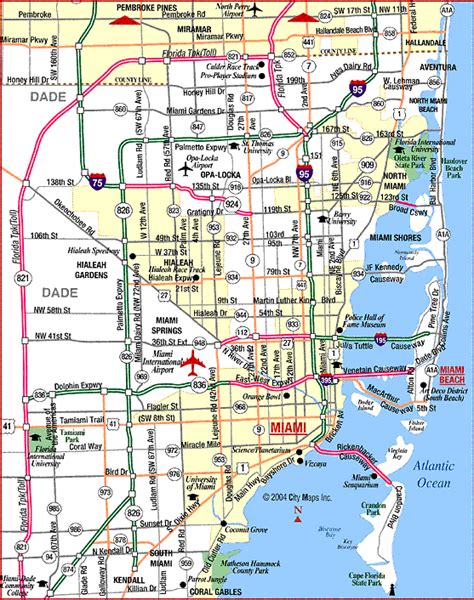 Miami Metro Rail Map United States Map