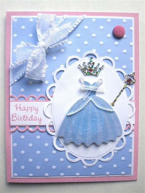 Handmade Princess Birthday card for young girl