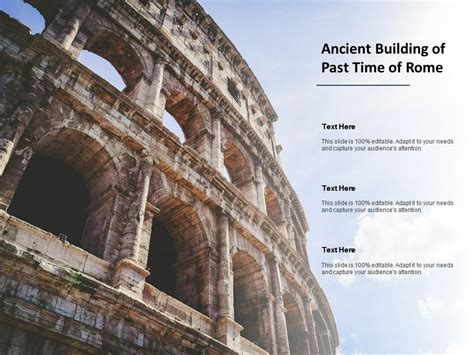 Ancient Building Of Past Time Of Rome Template Presentation Sample