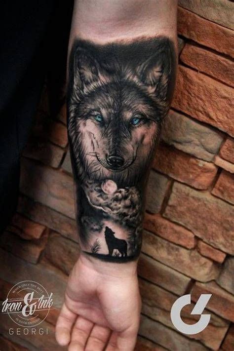 The 85 Best Wolf Tattoos For Men Improb Forearm Sleeve Tattoos Wolf Tattoo Design Cool