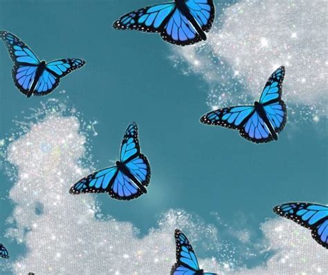 Blue Monarch Butterfly Aesthetic Blue Butterfly Pictures Download