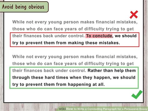 3 Ways To Write A Concluding Paragraph For A Persuasive Essay