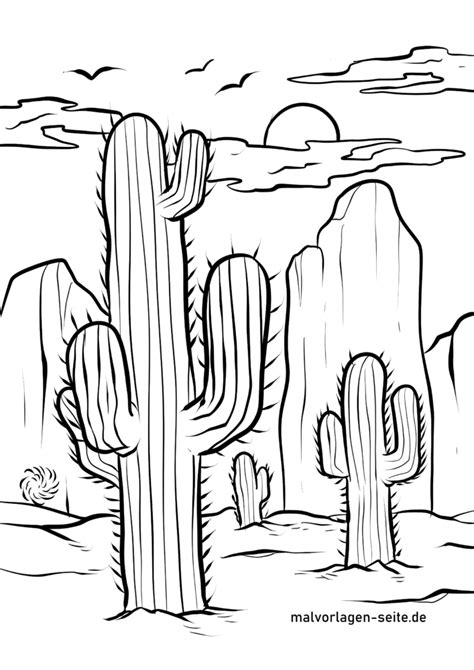 22 Ausmalbilder Kostenlos Ausdrucken Kaktus Ausmalbilder