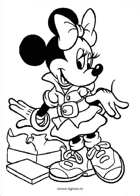 Planse De Colorat Cu Minnie Mouse Archives Planse De Colorat