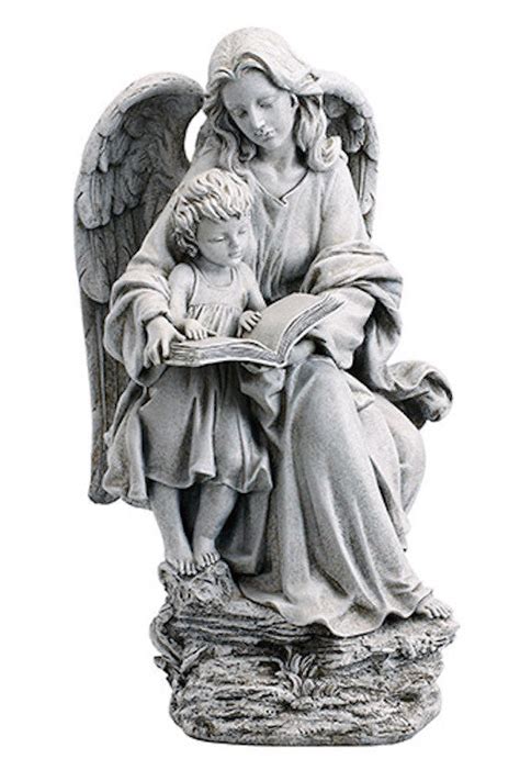 Guardian Angel With Child Garden Statue Beattitudes Religious Ts