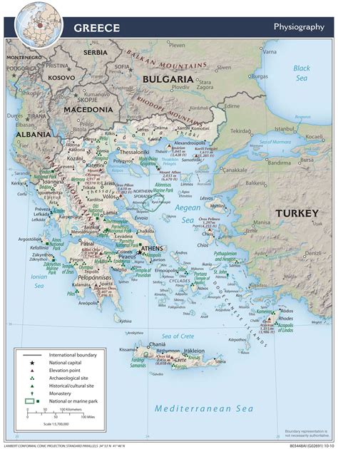 Mapa Grecji Grecja Mapa Samochodowa Topograficzna I Inne