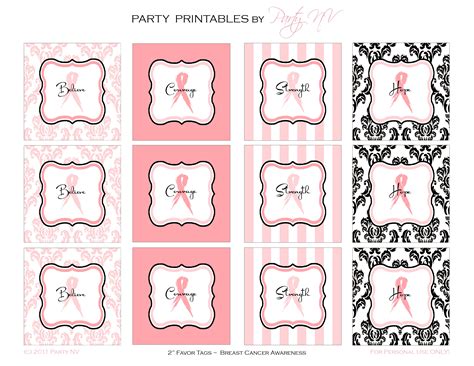 Free Breast Cancer Awareness Printables Printable Templates