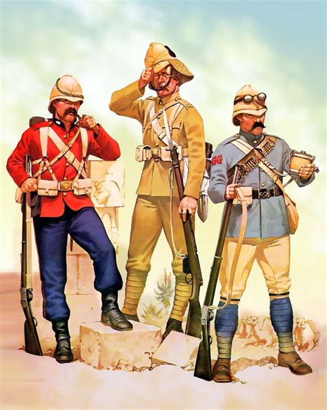 British Grenadier Guardsmen In Africa Soldado Británico Colonial