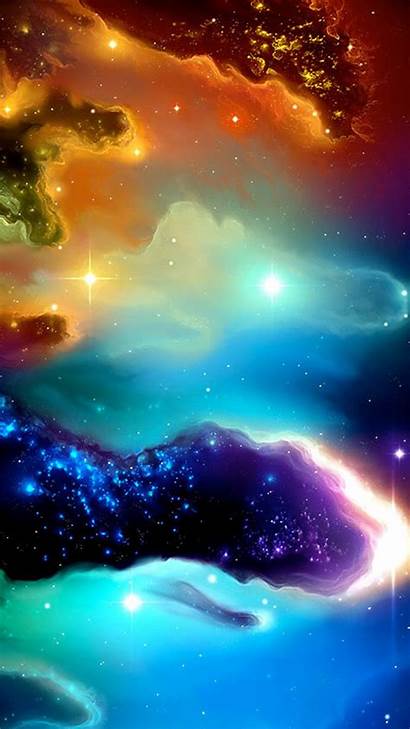Iphone Wallpapers Whatsapp Rainbow Nebula Chat Galaxy