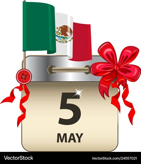 Cinco De Mayo Calendar Royalty Free Vector Image