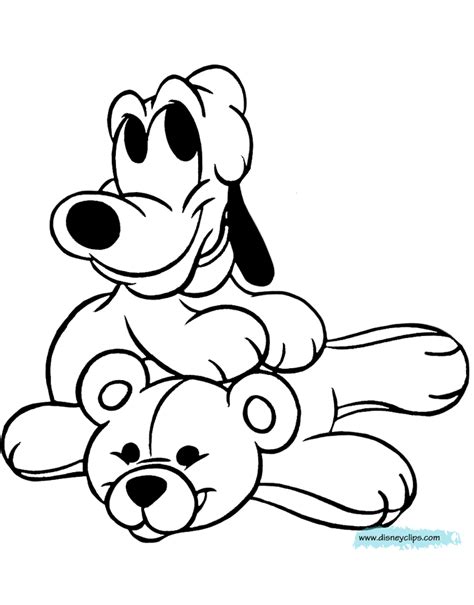 Printable Baby Disney Characters Coloring Pages