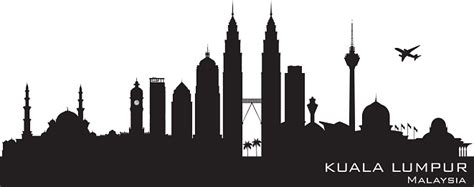Shutterstock.com 10% off on monthly. Kuala Lumpur Malaysia City Skyline Silhouette Stock ...