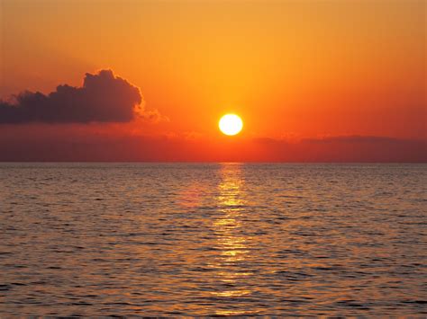 Sunset over the Mediterranean Sea in Montenegro image - Free stock photo - Public Domain photo ...