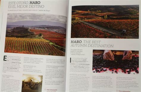 Haro se promociona como destino de otoño en la revista de viajes Tour Magazine