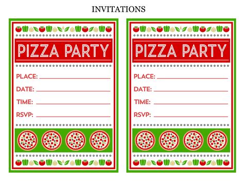 pizza party printables  printabelle catch  party