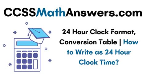 24 Hour Clock Format Conversion Table How To Write As 24 Hour Clock