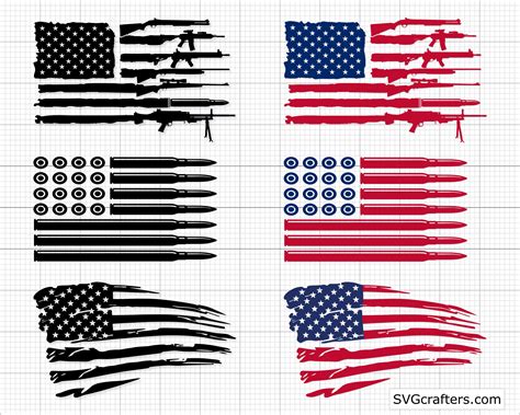 American Gun Flag Svg Rifle Flag Svg Guns Svg Flag Gun Svg Etsy Canada Sexiz Pix