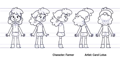 Farmer Girl Character Design And Animation On Behance