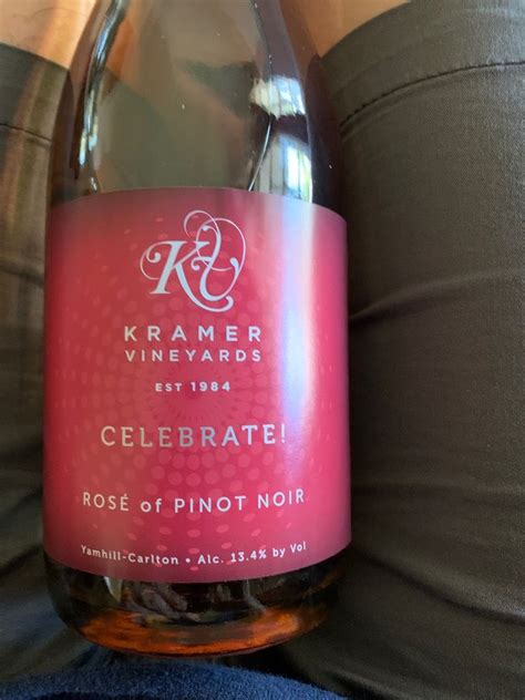 2022 Kramer Vineyards Pinot Noir Rosé of Pinot Noir Celebrate USA