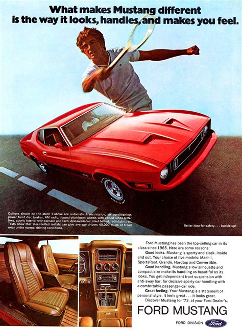 1973 Ford Mustang Mach 1 Ad Classic Cars Today Online