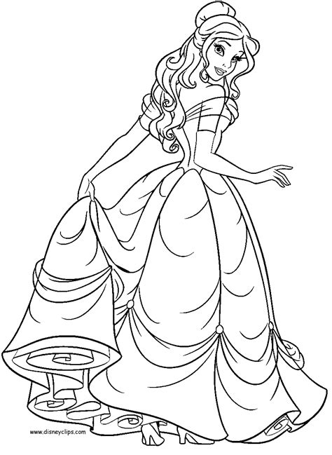 Disney princess belle coloring pages. Belle Coloring Pages 2017- Dr. Odd