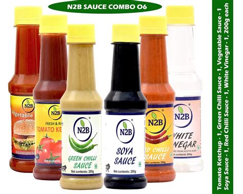 N2b Combo 51 Tomato Ketchup Vegetable Sauce Soya Sauce Green