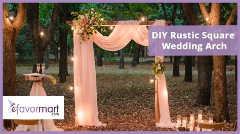 Diy Rustic Square Wedding Arch How To Setup Youtube